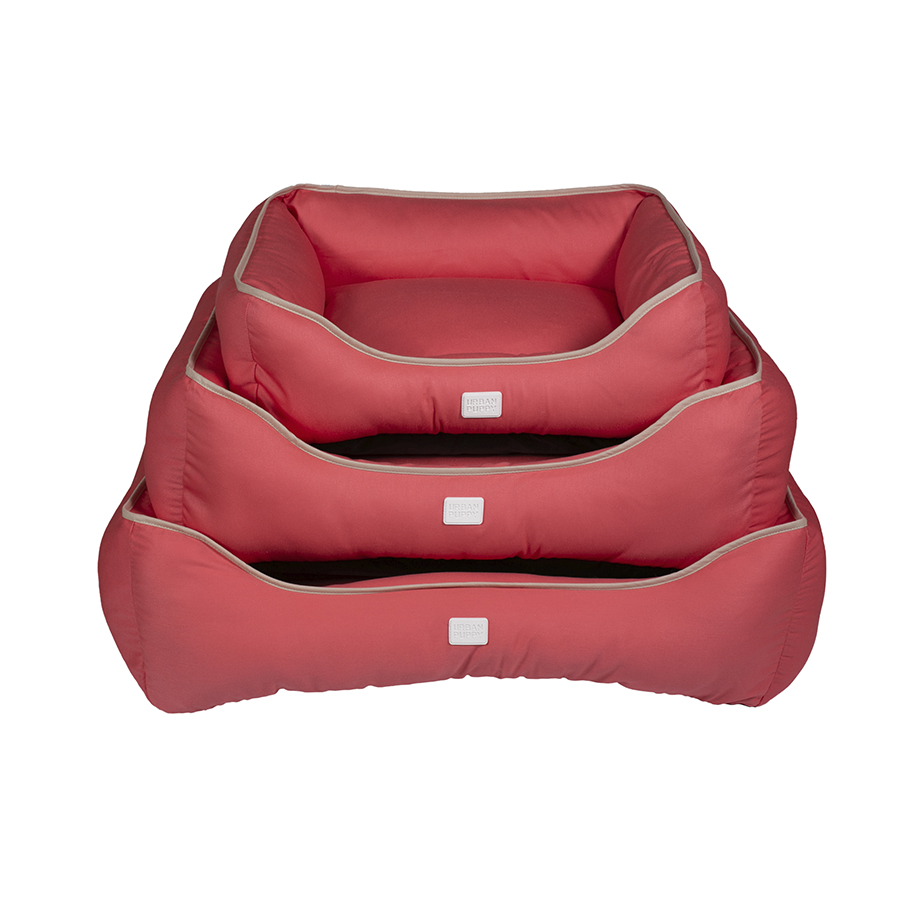 Cama Retangular Confort Sarja Lisa - Goiaba