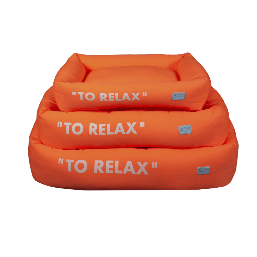 Cama Retangular Microfibra Basic To Relax - Laranja Flúor